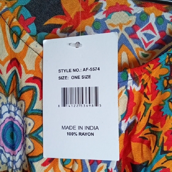 Vibrant Multicolor Asymmetrical Dress - Picture 8 of 8